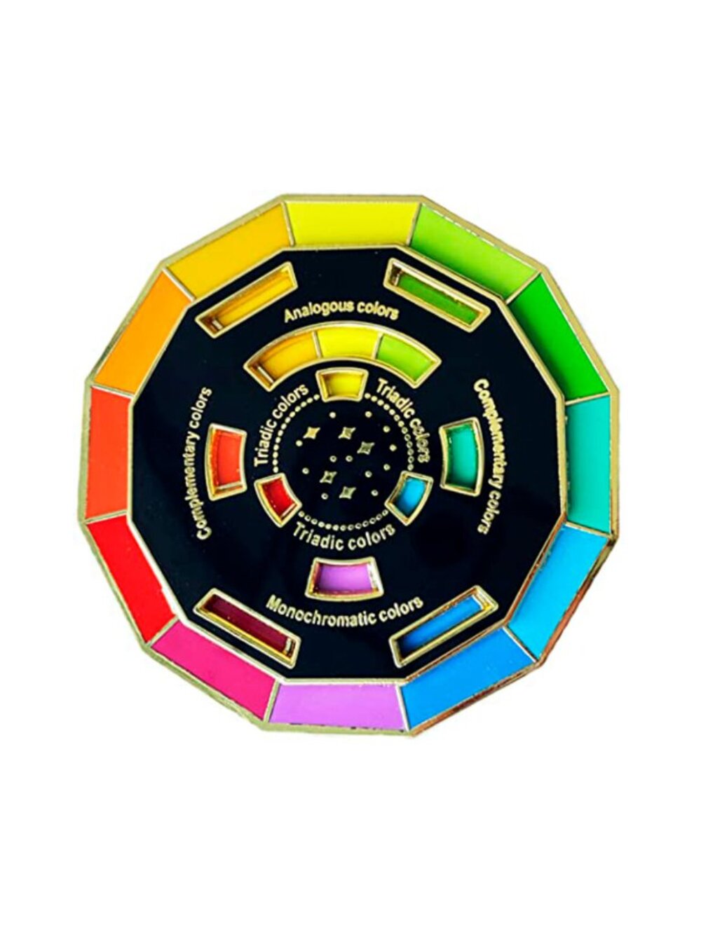 Multicolor Color Wheel Pin